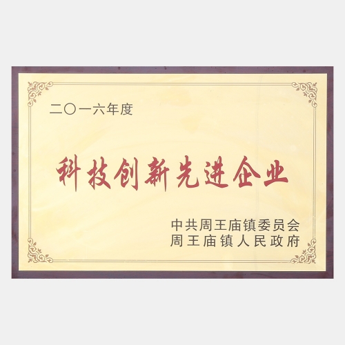 2016年度科技創(chuàng)新先進企業(yè)