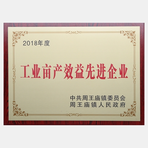 2018年度工業(yè)畝產(chǎn)效益先進企業(yè)